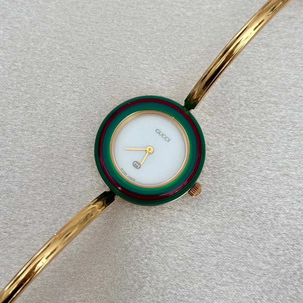 AUTHENTIC VINTAGE GUCCI BEZEL WATCH - 13 INTERCHANGEABLE BEZELS